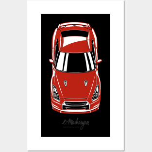 GTR R35 top view Posters and Art